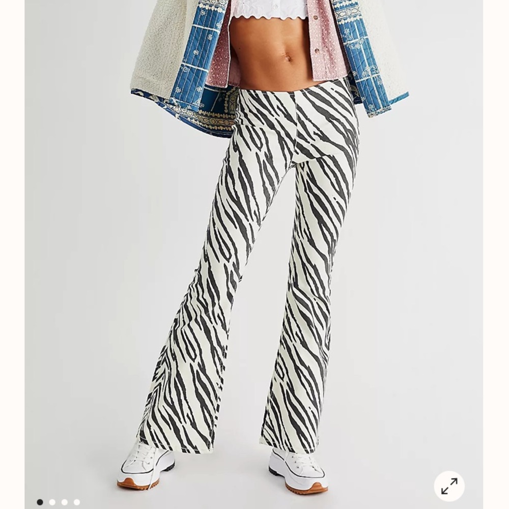 Free People Zebra Pants
